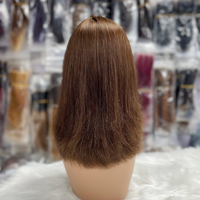 Brazilian Hair Straight Bob Wig With Bang - 图片 6